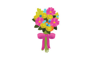 Flower Bouquet Colorful Assortment with a Bow Review