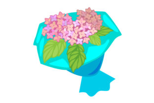 Flower Bouquet with Hydrangeas and Leaves: A Designer’s Take