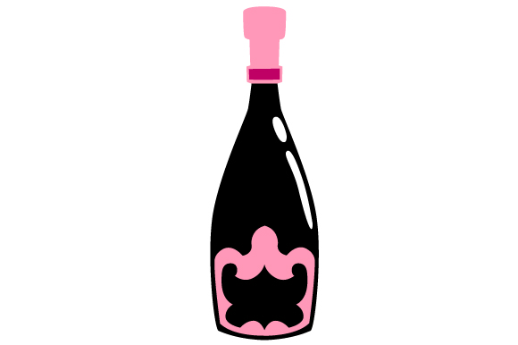 Photo Booth Bridal Shower Prop- Champagne Bottle